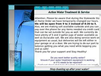 Hagueaction.com(Action Water Treatment & Service) Screenshot