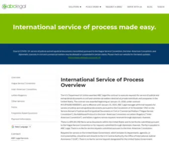 Hagueservice.net(International Service of Process Overview) Screenshot