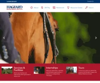 Hagyard.com(Equine Hospital) Screenshot