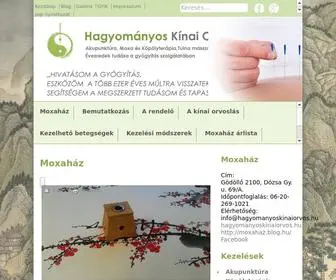 Hagyomanyoskinaiorvos.hu(Moxaház) Screenshot