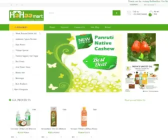 Hahaamart.com(Buy Multi brand Cold Pressed Edible oils and monthly groceries online in Bengaluru and Chennai) Screenshot