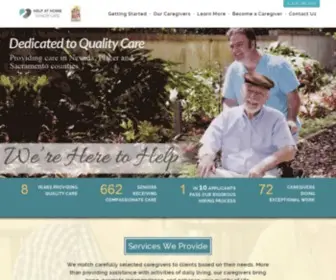 Hahcare.com(Help at home senior care) Screenshot