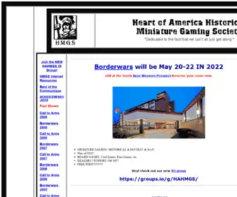 HahmGs.org(Heart of America Historical Miniature Gaming Society) Screenshot