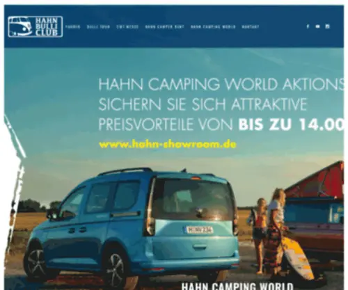 Hahn-Bulli-Club.de(Hahn Camper World) Screenshot