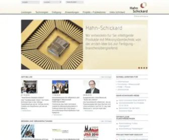 Hahn-Schickard.de(Lösungen mit Mikrosystemtechnik) Screenshot