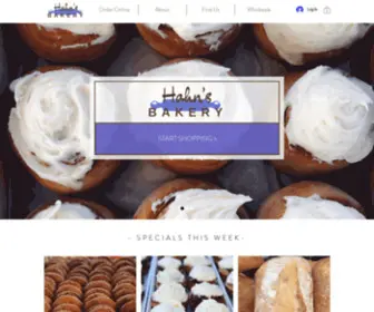 Hahnsbakery.com(Hahn's Bakery) Screenshot