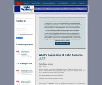 Hahnsystems.com(Hahn Systems) Screenshot