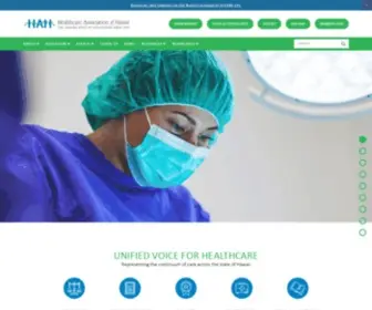 Hah.org(Healthcare Association of Hawaii) Screenshot