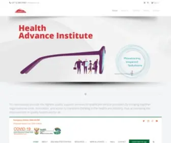 Hai.co.za(Health Advance Institute) Screenshot