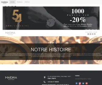 Haidra.com(HAIDRA Montres) Screenshot