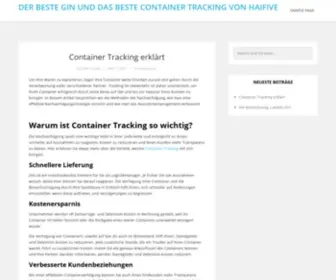 Haifive.de(Der beste Gin und das beste Container Tracking von haifive) Screenshot