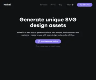 Haikei.app(Generate unique SVG design assets) Screenshot