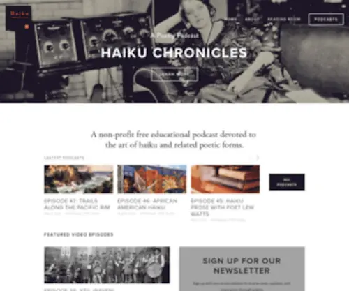 Haikuchronicles.com(Haiku Chronicles) Screenshot