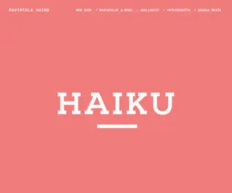 Haikusushi.fi(RAVINTOLA HAIKU) Screenshot