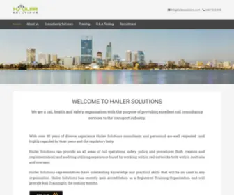 Hailersolutions.com(Health and Rail Training and Recruitment) Screenshot