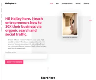 Haileylucas.com(ClickFunnels™) Screenshot