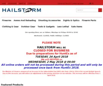 HailstormZa.com(Your knowledgeable Sport & Tactical retail store) Screenshot