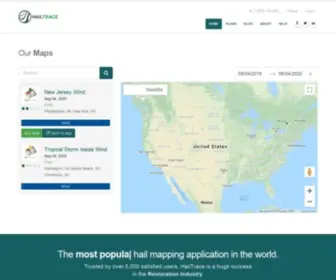 Hailtrace.com(Meteorologist produced hail maps for every region) Screenshot