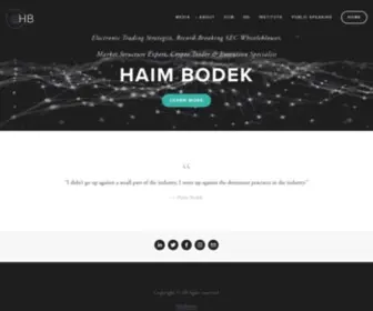 Haimbodek.com(Haim Bodek) Screenshot
