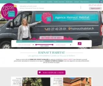 Hainauthabitat.fr(Agence immobilière Condé sur L'Escaut) Screenshot