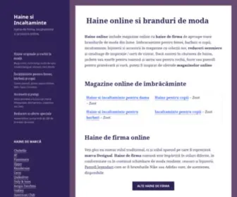 Haineonline.eu(Haine si Incaltaminte) Screenshot