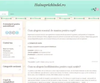 Haineprichindei.ro(Haine copii) Screenshot