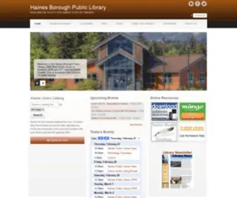 Haineslibrary.org(Haines Borough Public Library) Screenshot