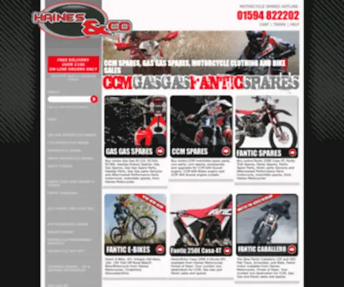 Hainesmc.co.uk(Haines Motorcycles) Screenshot