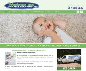 Hainesoncarpetcleaning.com(Haines on Carpet Cleaning has been serving MN since 1979) Screenshot