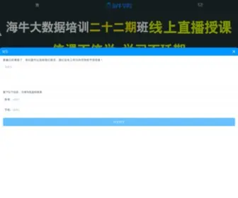 Hainiuxy.com(海牛大数据培训学校) Screenshot