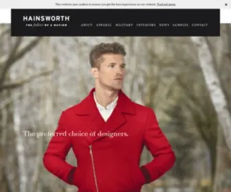 Hainsworth.co.uk(British Fabric Manufacturers) Screenshot