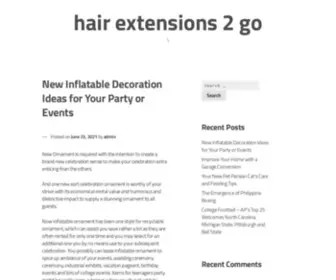 Hair-Extensions2GO.co.uk(Hair extensions 2 go) Screenshot