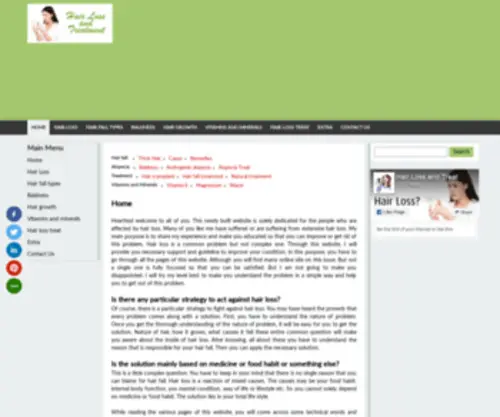 Hair-Loss-AND-Treatment.com(Hair Loss AND Treatment) Screenshot