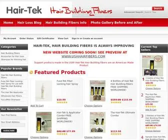 Hair-TEK.com(Hair Building Fibers by Hair) Screenshot