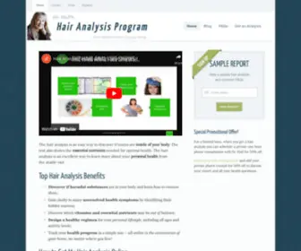 Hairanalysisprogram.com(Hair Analysis Testing with Dr) Screenshot