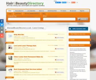 Hairandbeautydirectory.co.uk(UK's hair) Screenshot