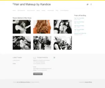 Hairandmakeupbykandice.com(Hair and Makeup by Kandice) Screenshot