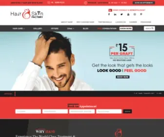 Hairandskinfactory.com(Hair and Skin Factory) Screenshot