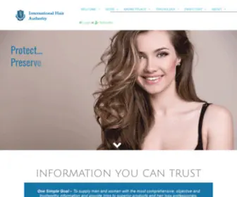 Hairauthority.com(International Hair Authority) Screenshot