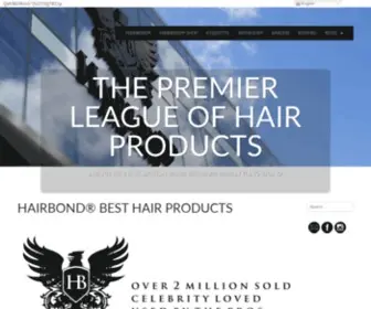 Hairbond.com(HAIRBOND® BEST HAIR PRODUCTS) Screenshot