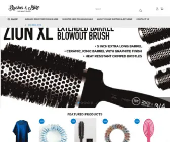 Hairbrushesandmore.com(Brushes & More Beauty Supply) Screenshot