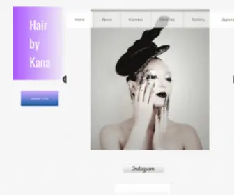 Hairbykana.com(Kana Ishii / Hair by Kana) Screenshot