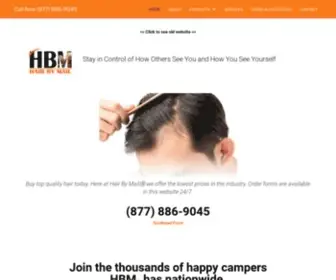 Hairbymail.com(#1 Hair replacement solution for men and women) Screenshot