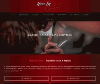 Hairbynassi.com(Top Hair Salon) Screenshot