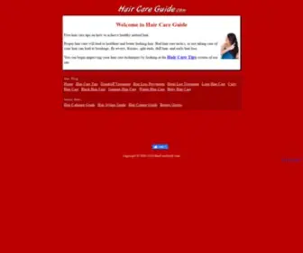 Haircareguide.com(Hair Care) Screenshot