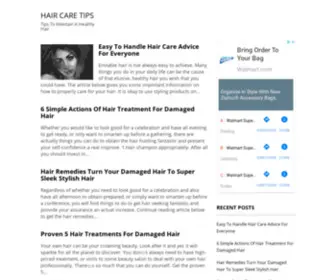 Haircaretips.club(Hair Care Tips) Screenshot