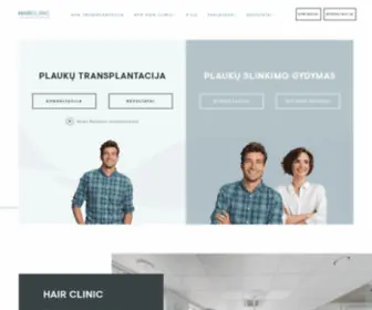 Hairclinic.lt(Transplantacijos ir medicinos centras) Screenshot