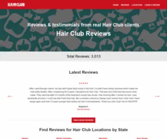 Hairclubreview.com(Hair Club Reviews) Screenshot