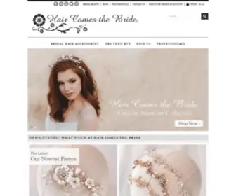 Haircomesthebride.com(Bridal Hair Accessories) Screenshot