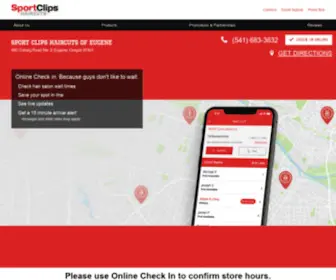 Haircutmeneugeneor.com(Sport Clips Eugene) Screenshot